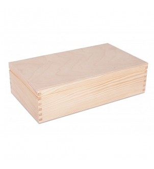 Pudełko na hernatę z 8 przegrodami wykonane z drewna